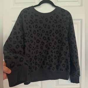 Old Navy Dark Leopard Print Sweater